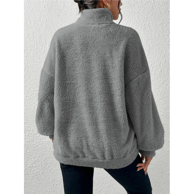 Damernas fleece-pullover med hög krage Eva Jonsson-Eva Jonsson