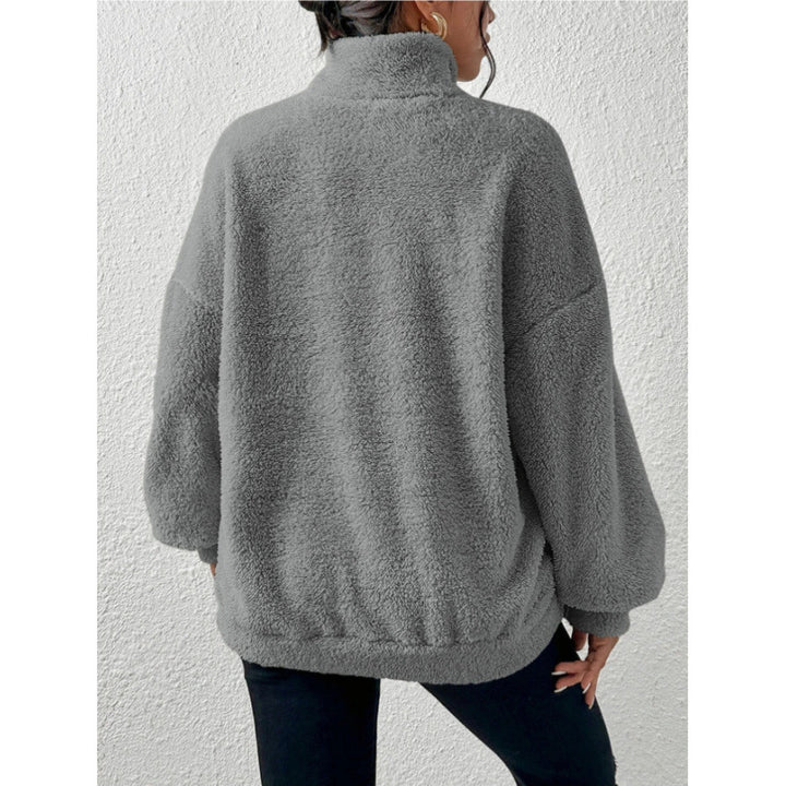 Damernas fleece-pullover med hög krage Eva Jonsson-Eva Jonsson