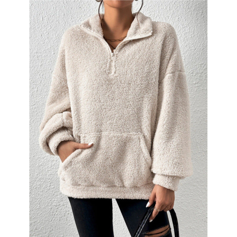 Damernas fleece-pullover med hög krage Eva Jonsson-Eva Jonsson