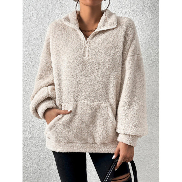 Damernas fleece-pullover med hög krage Eva Jonsson-Eva Jonsson