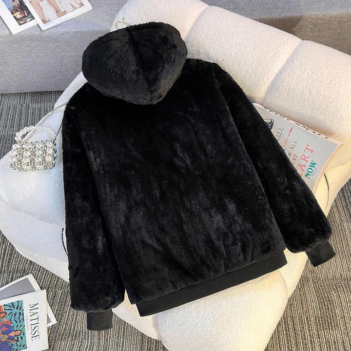 Damernas fleecefodrad hoodie med vändalternativ Mirla-Eva Jonsson