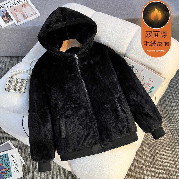 Damernas fleecefodrad hoodie med vändalternativ Mirla-Eva Jonsson