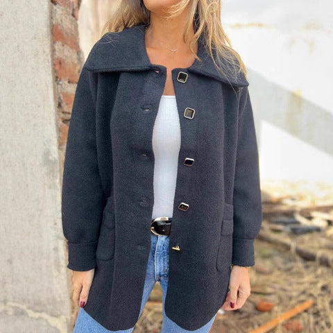 Damernas fleecejacka med modern krage Mirla-Eva Jonsson