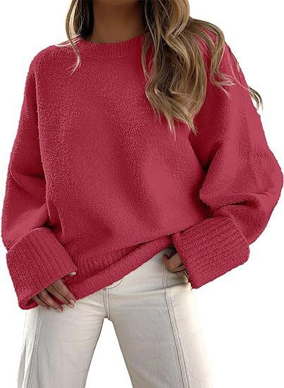 Damernas fluffiga oversized tröja med breda muddar Eva Jonsson-Eva Jonsson