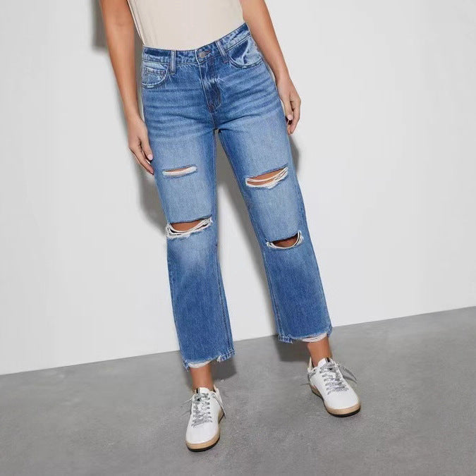 Damernas förstörda Mom-jeans Mirla-Eva Jonsson