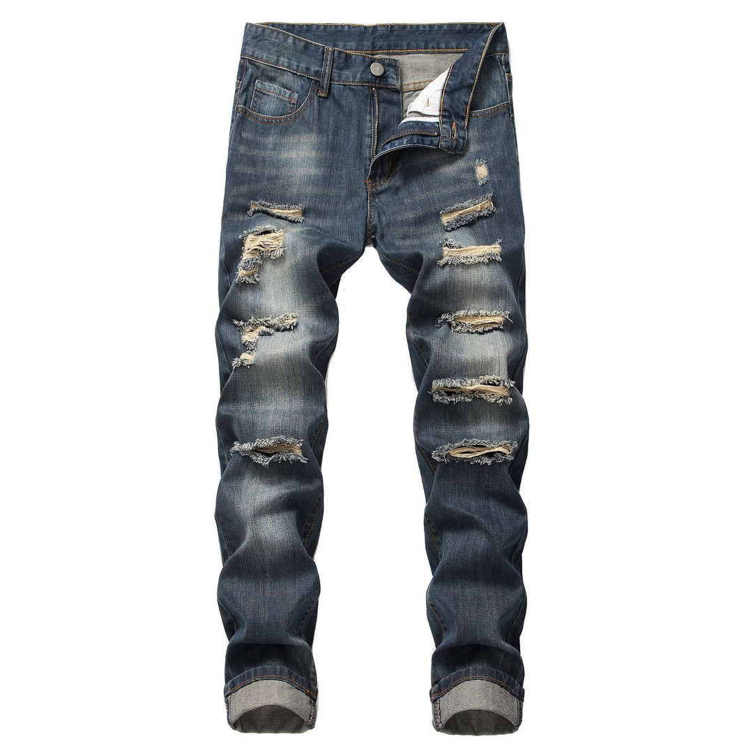 Damernas förstörda jeans med trendig used-look och avslappnad passform Eva Jonsson-Eva Jonsson