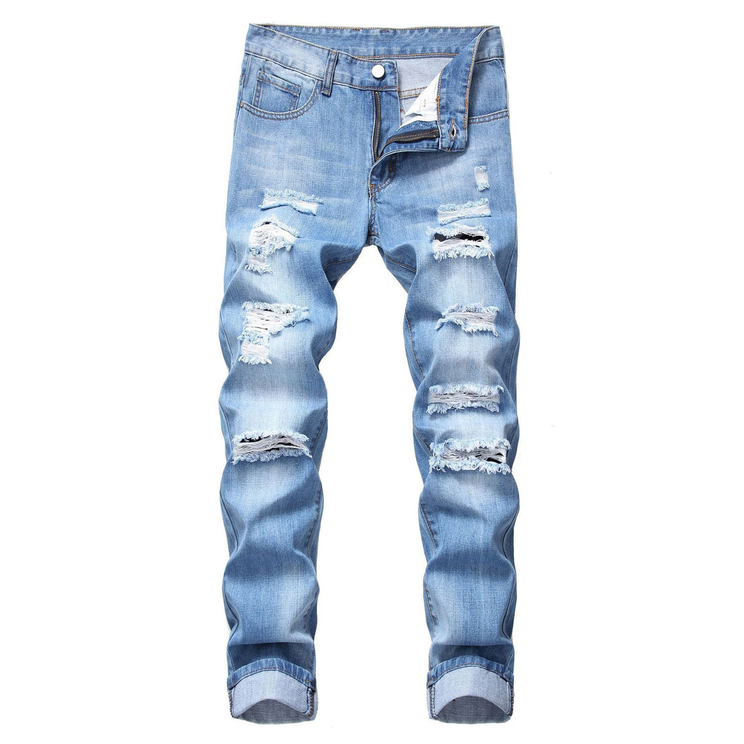 Damernas förstörda jeans med trendig used-look och avslappnad passform Eva Jonsson-Eva Jonsson