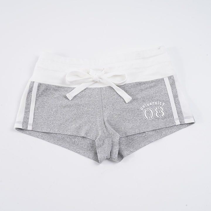 Damernas fritid shorts med elastisk midja och dekorativt knytbälte Mirla-Eva Jonsson