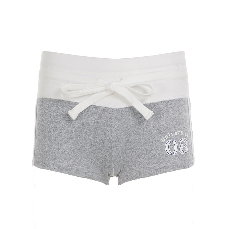 Damernas fritid shorts med elastisk midja och dekorativt knytbälte Mirla-Eva Jonsson