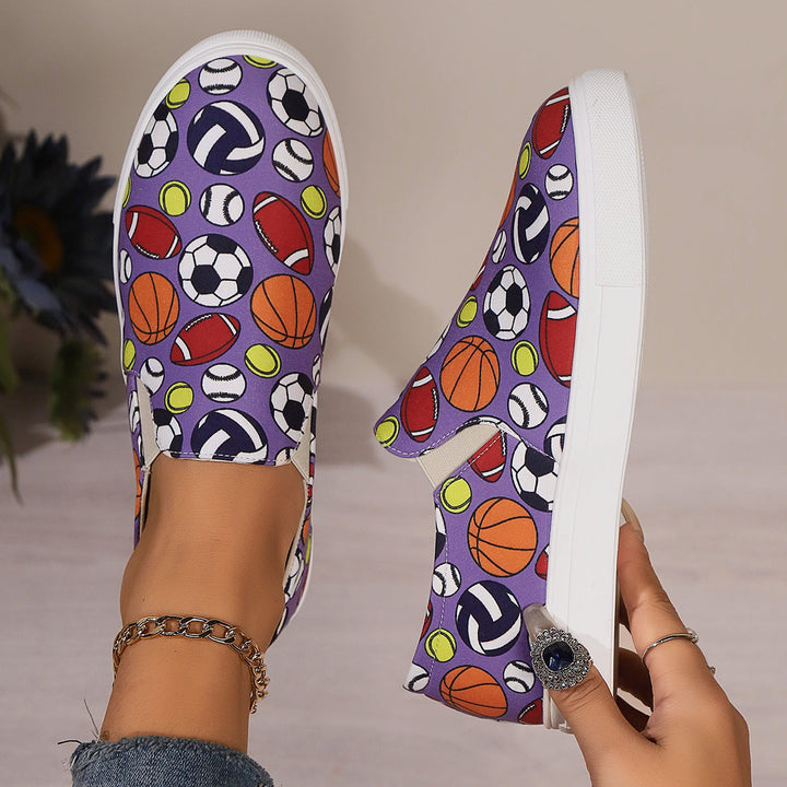 Damernas fritids-sneakers med sportigt motiv Mirla-Eva Jonsson