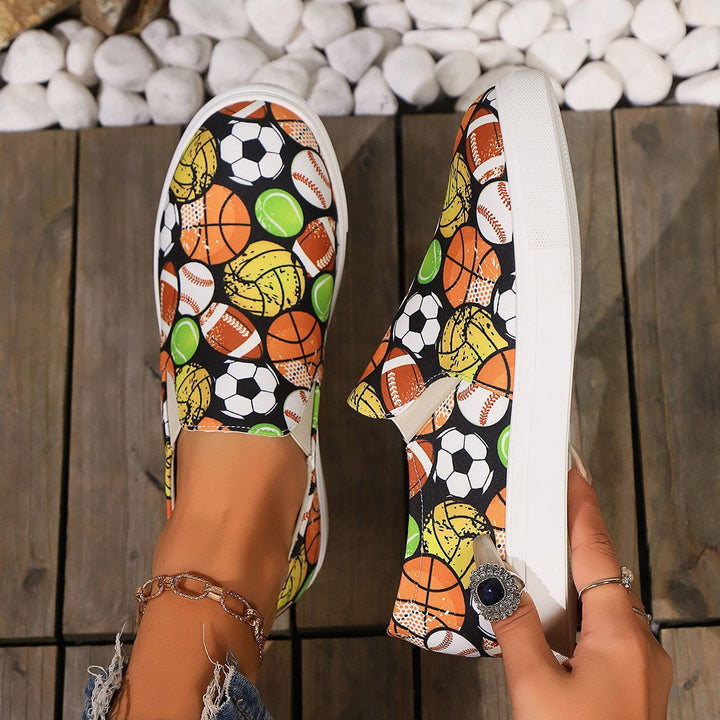 Damernas fritids-sneakers med sportigt motiv Mirla-Eva Jonsson