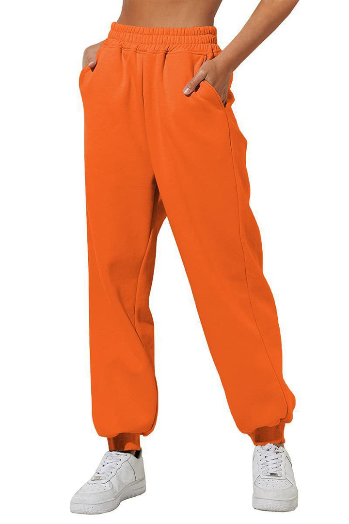 Damernas fritidsjoggingbyxor med elastisk midja och praktiska fickor Mirla-Eva Jonsson