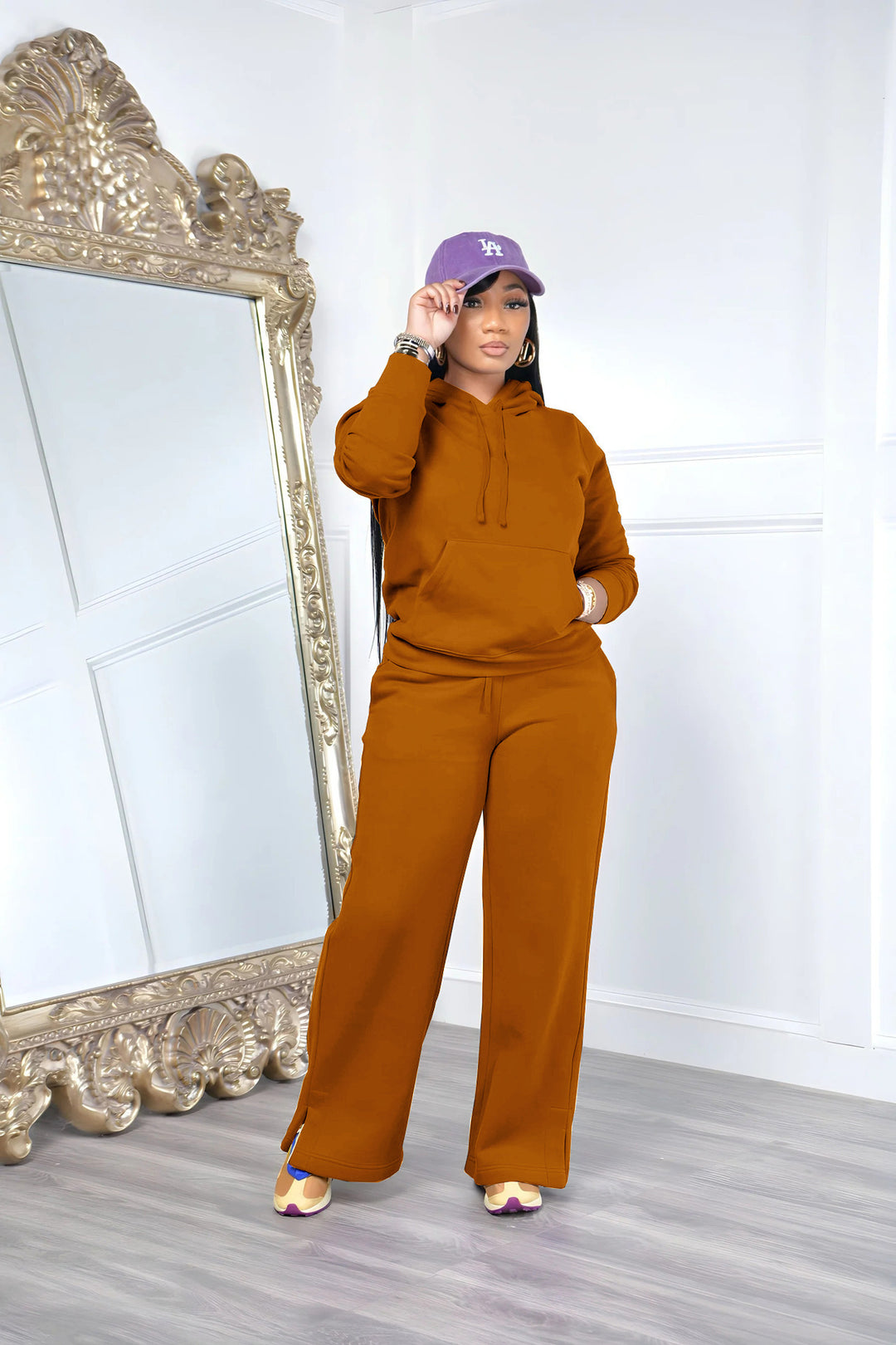 Damernas högkvalitativa sweatshirts och pluderbyxor set Eva Jonsson-Eva Jonsson