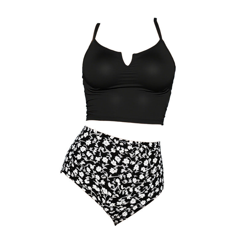 Damernas högmidjade bikini-set med modernt överdel Mirla-Eva Jonsson