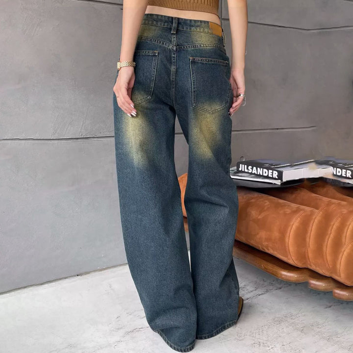 Damernas högmidjade jeans med avslappnad passform Eva Jonsson-Eva Jonsson