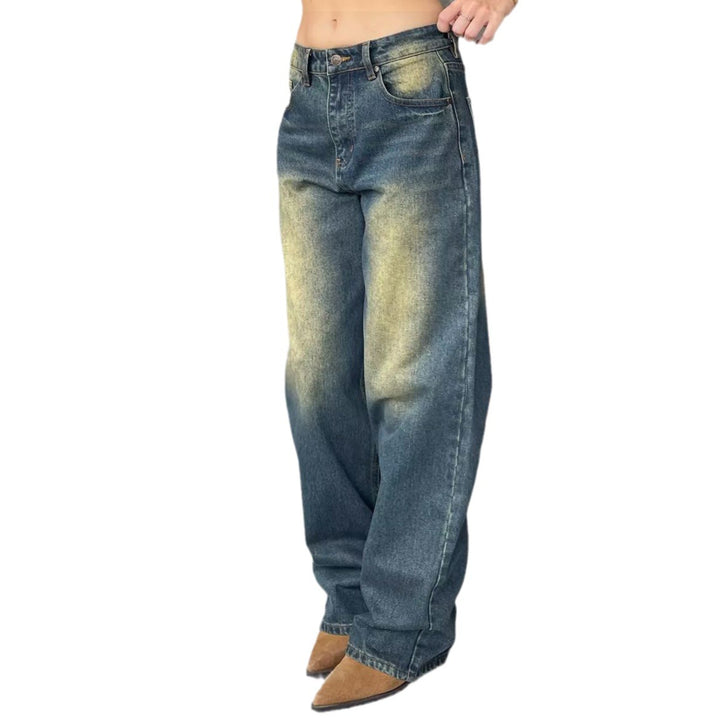 Damernas högmidjade jeans med avslappnad passform Eva Jonsson-Eva Jonsson