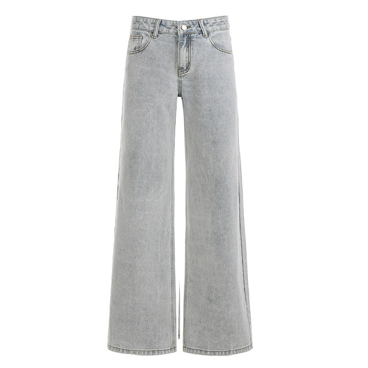 Damernas högskurna vida jeans Mirla-Eva Jonsson