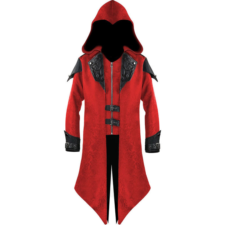 Damernas hoodie-kappa med konstläderdetaljer Eva Jonsson-Eva Jonsson
