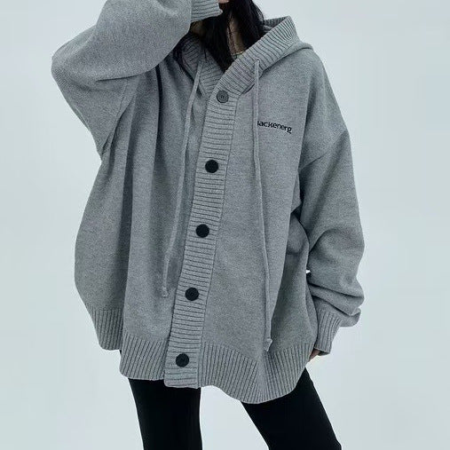 Damernas hoodie med knapplås Mirla-Eva Jonsson