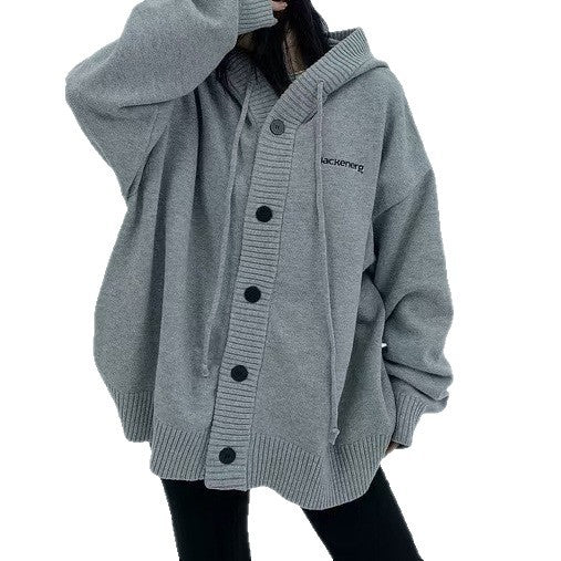 Damernas hoodie med knapplås Mirla-Eva Jonsson
