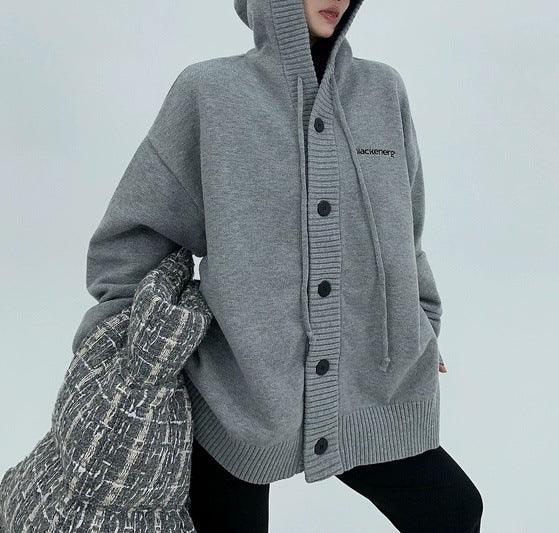 Damernas hoodie med knapplås Mirla-Eva Jonsson