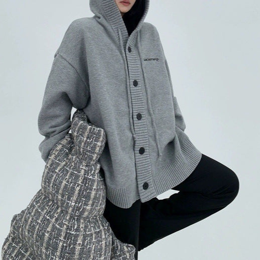 Damernas hoodie med knapplås Mirla-Eva Jonsson