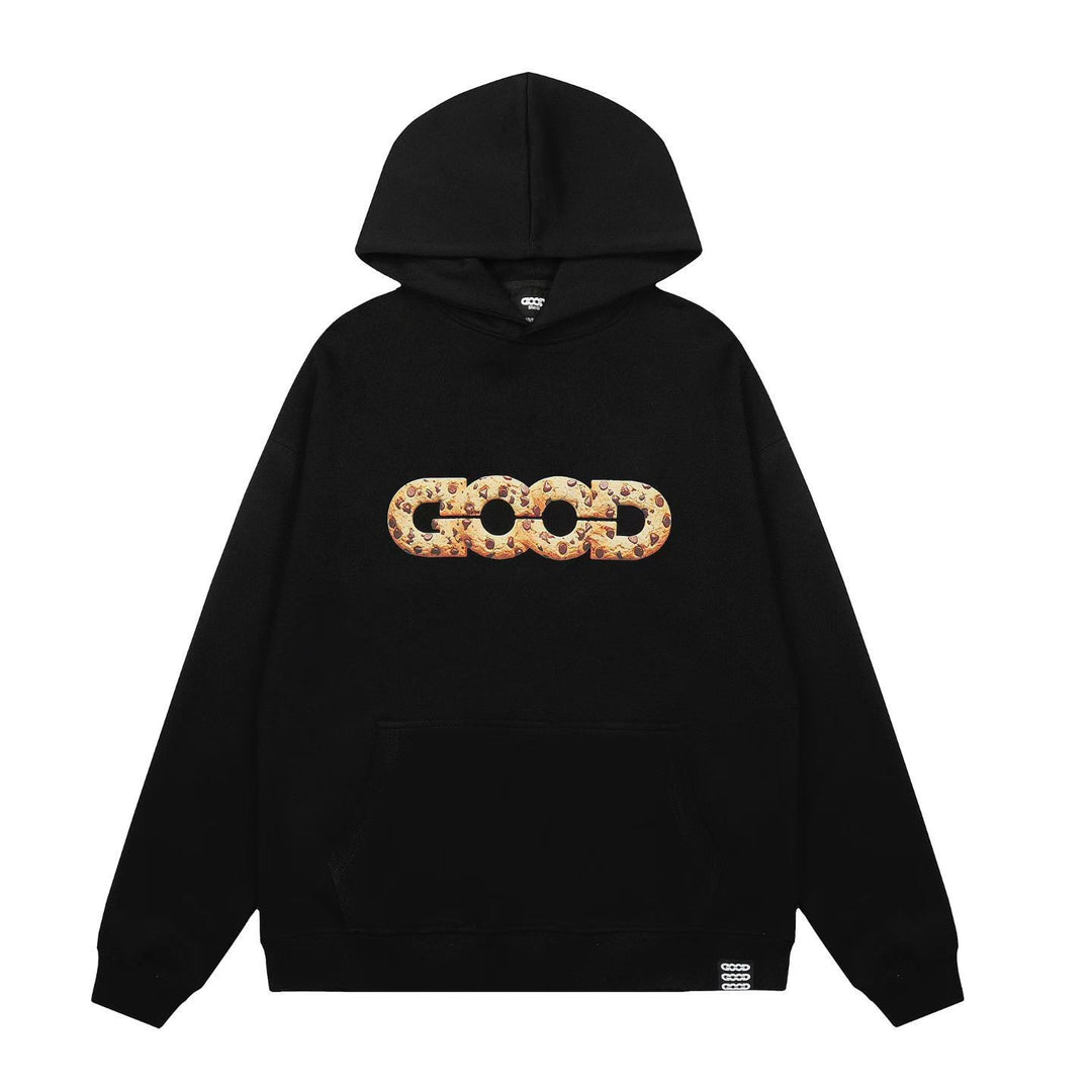 Damernas hoodie med trendig kakdesign Mirla-Eva Jonsson