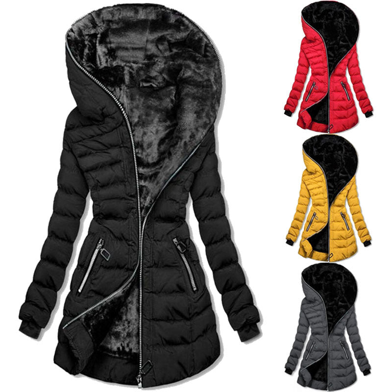 Damernas hoodie med varmt innerfoder Mirla-Eva Jonsson