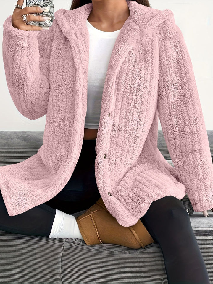Damernas huoodjacka i mjuk fleece Mirla-Eva Jonsson