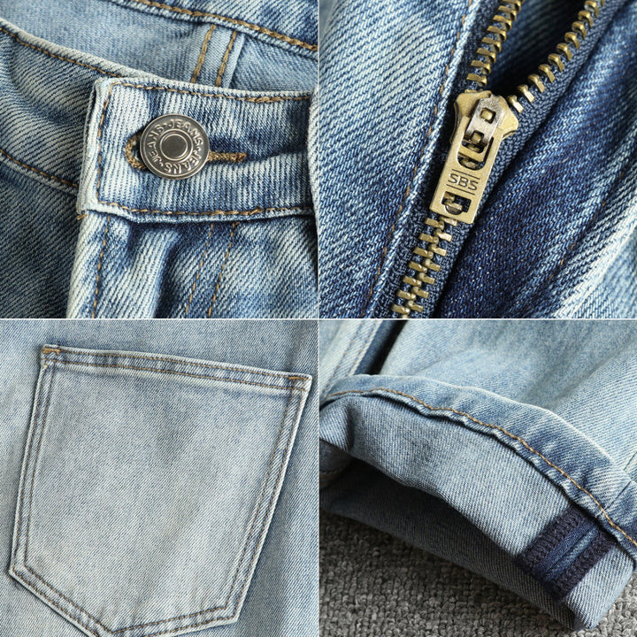Damernas jeansbyxor i modern slim fit med avslappnad design och hög midja Mirla-Eva Jonsson