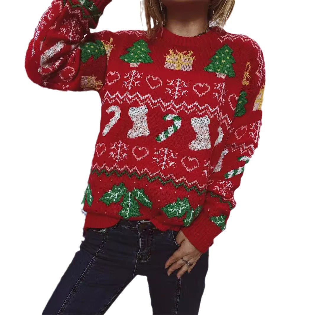 Damernas jultröja med festlig juldesign Mirla-Eva Jonsson