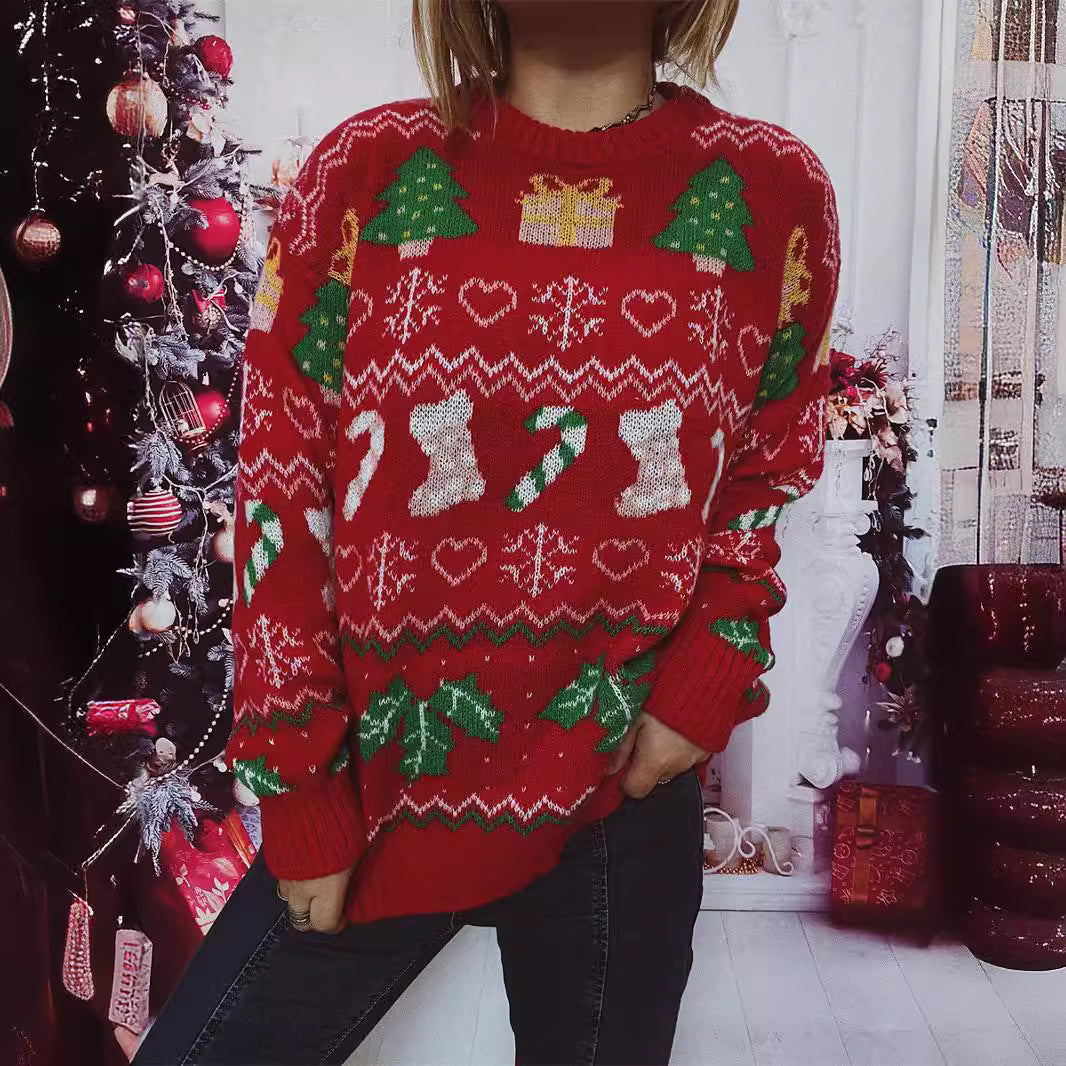 Damernas jultröja med festlig juldesign Mirla-Eva Jonsson