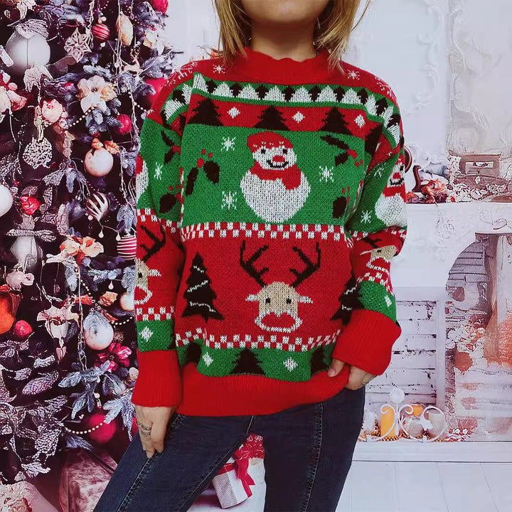 Damernas jultröja med festligt motiv och bekväm passform Mirla-Eva Jonsson