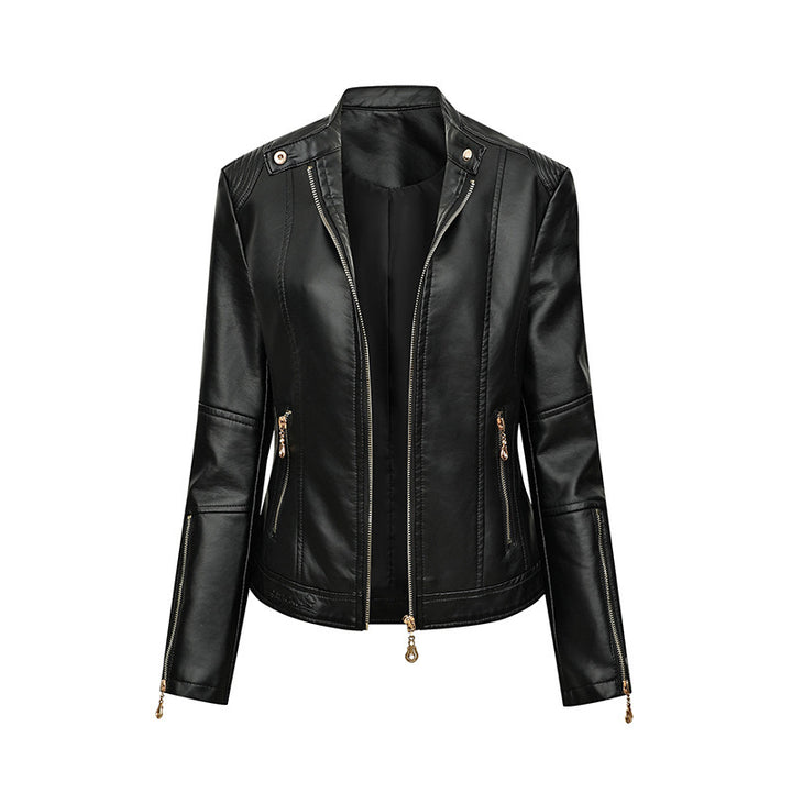 Damernas konstläderjacka i biker-stil Mirla-Eva Jonsson