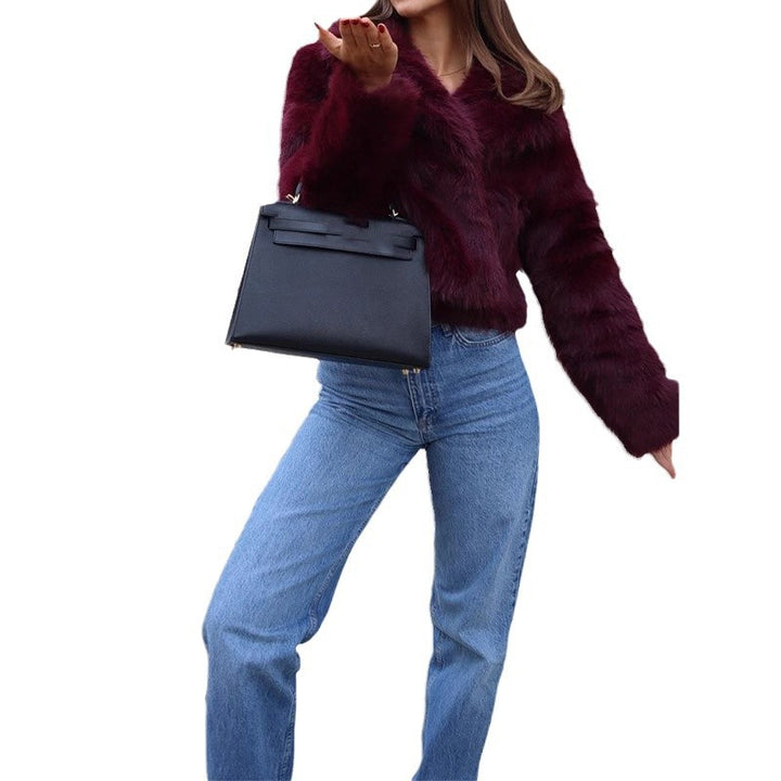 Damernas konstpälsjacka i elegant oversized stil Eva Jonsson-Eva Jonsson