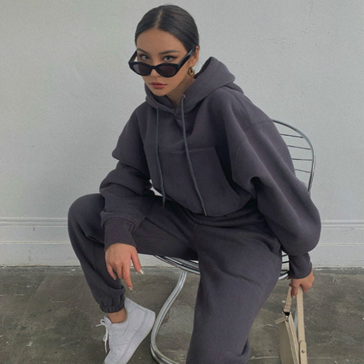 Damernas korta hoodie-set Eva Jonsson-Eva Jonsson
