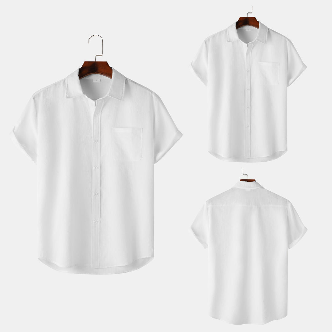 Damernas kortärmad skjorta med strukturerat tyg och praktisk bröstficka Eva Jonsson-Eva Jonsson