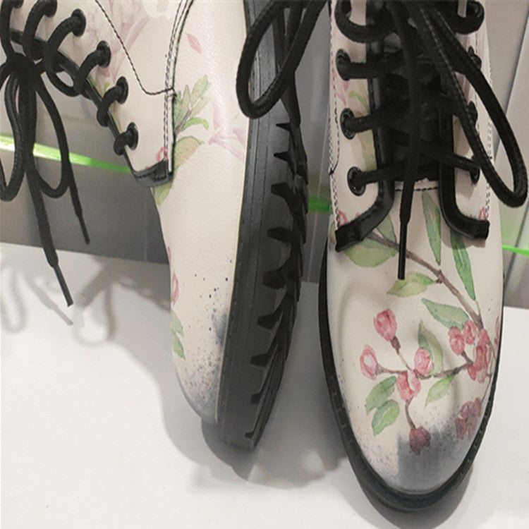 Damernas kreativa snörkängor med dödskalle-design Eva Jonsson-Eva Jonsson