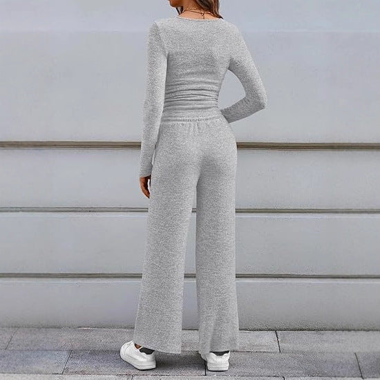 Damernas långärmad lounge-set med justerbar midjestropp Eva Jonsson-Eva Jonsson