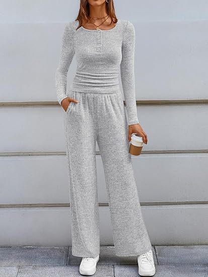 Damernas långärmad lounge-set med justerbar midjestropp Eva Jonsson-Eva Jonsson