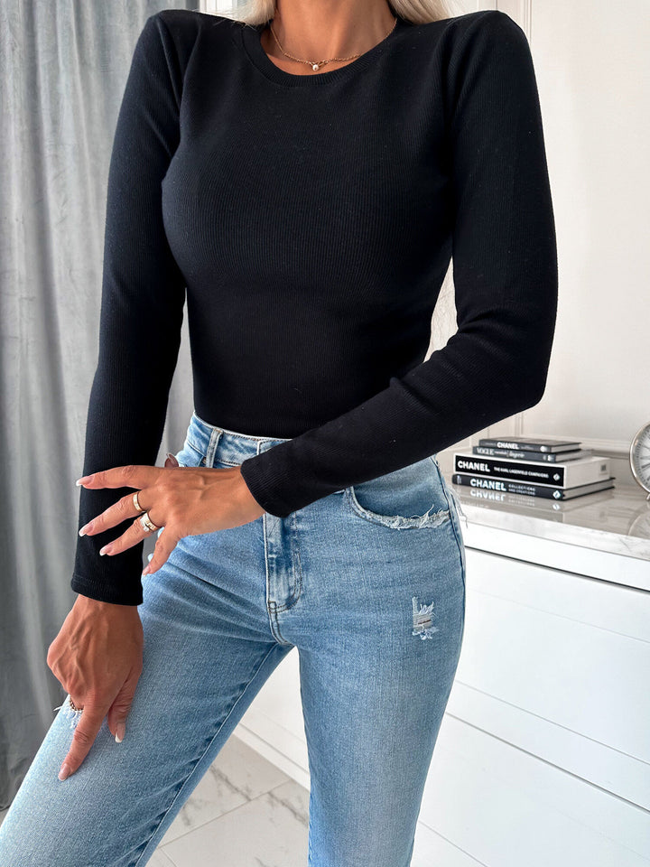 Damernas långärmad skjorta med strukturerad yta och figurnära passform Eva Jonsson-Eva Jonsson