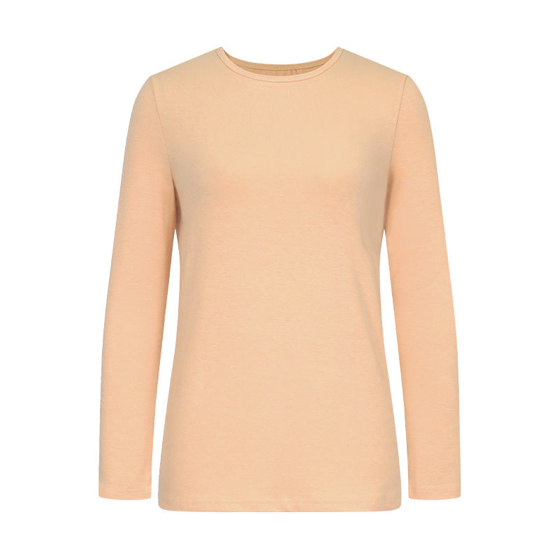 Damernas långärmad t-shirt i högkvalitativ bomull med rundhalsringning Eva Jonsson-Eva Jonsson