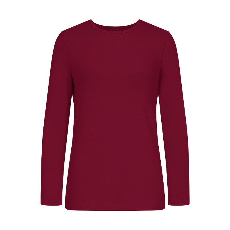 Damernas långärmad t-shirt i högkvalitativ bomull med rundhalsringning Eva Jonsson-Eva Jonsson