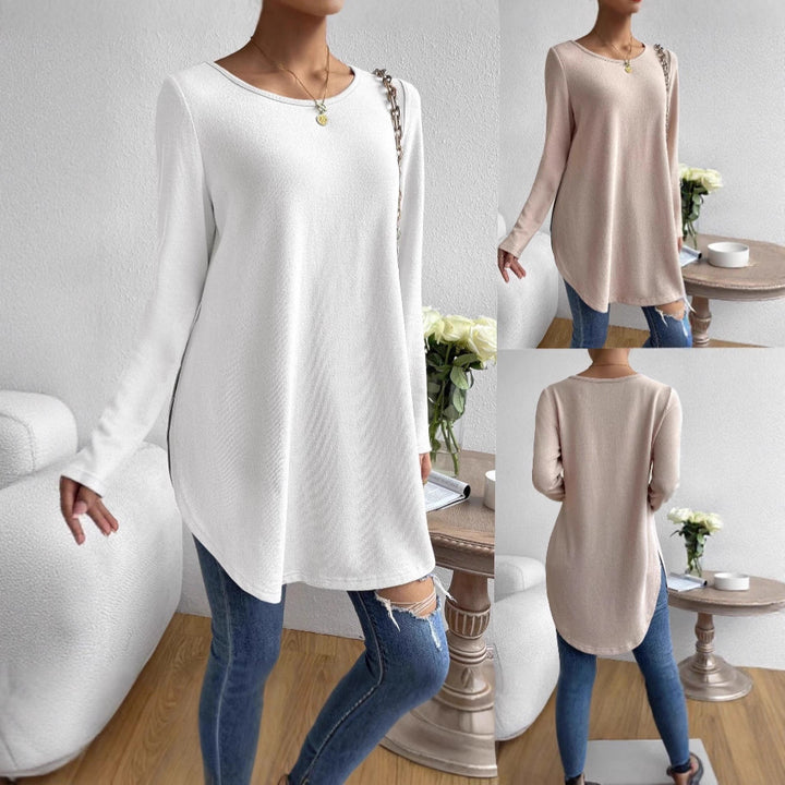 Damernas långärmad topp med modern skärning och mjukt material Eva Jonsson-Eva Jonsson