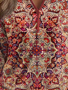 Damernas långärmad tröja med nostalgiskt jacquardmönster Eva Jonsson-Eva Jonsson