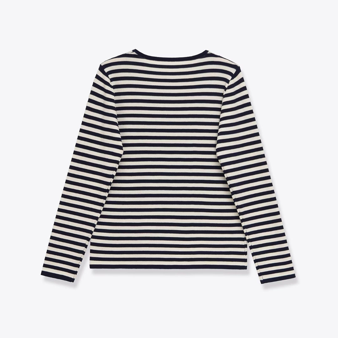 Damernas långärmad tröja med randig design Mirla-Eva Jonsson
