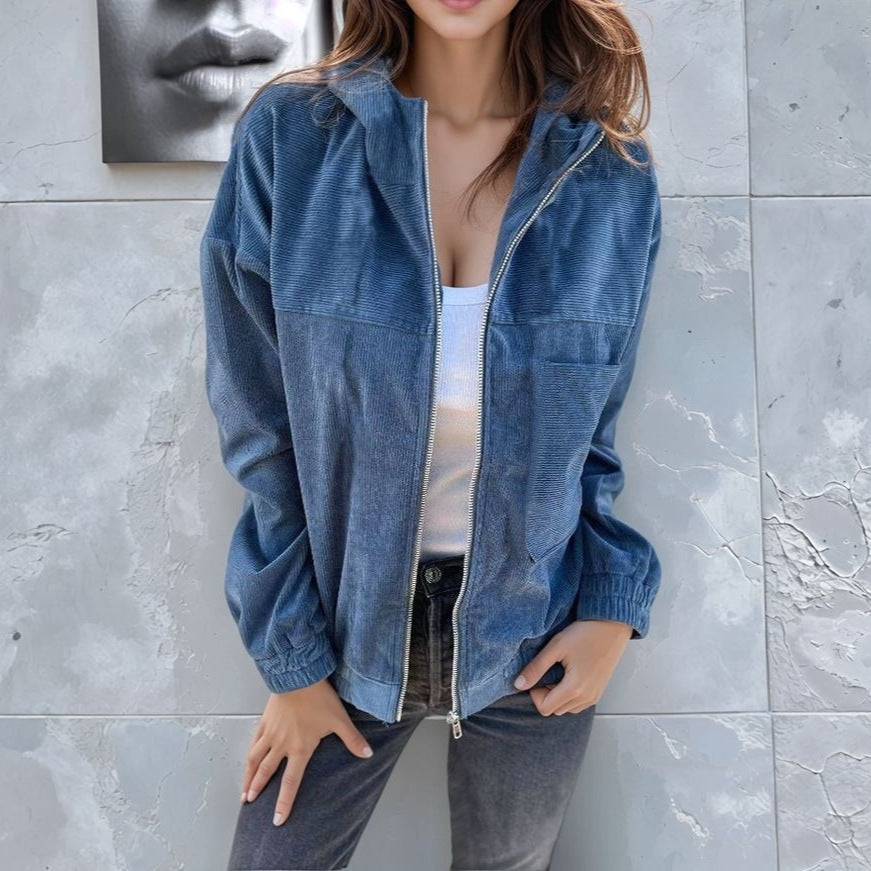 Damernas lätta kordjacka med praktiska fickor Eva Jonsson-Eva Jonsson