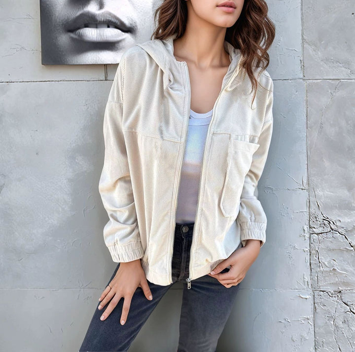 Damernas lätta kordjacka med praktiska fickor Eva Jonsson-Eva Jonsson