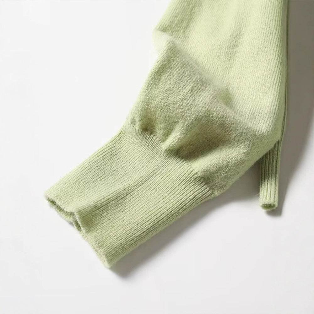 Damernas lätta stickad jacka med knapplösning Eva Jonsson-Eva Jonsson