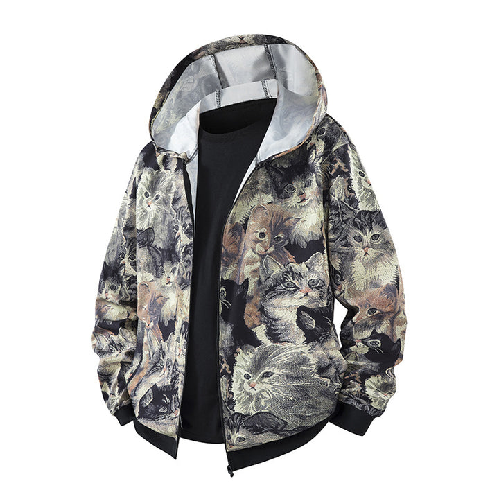 Damernas lätta vindjacka med färgglad mönster och andningsbara egenskaper Eva Jonsson-Eva Jonsson